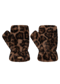 Women Britamu Fingerless Gloves print brown
