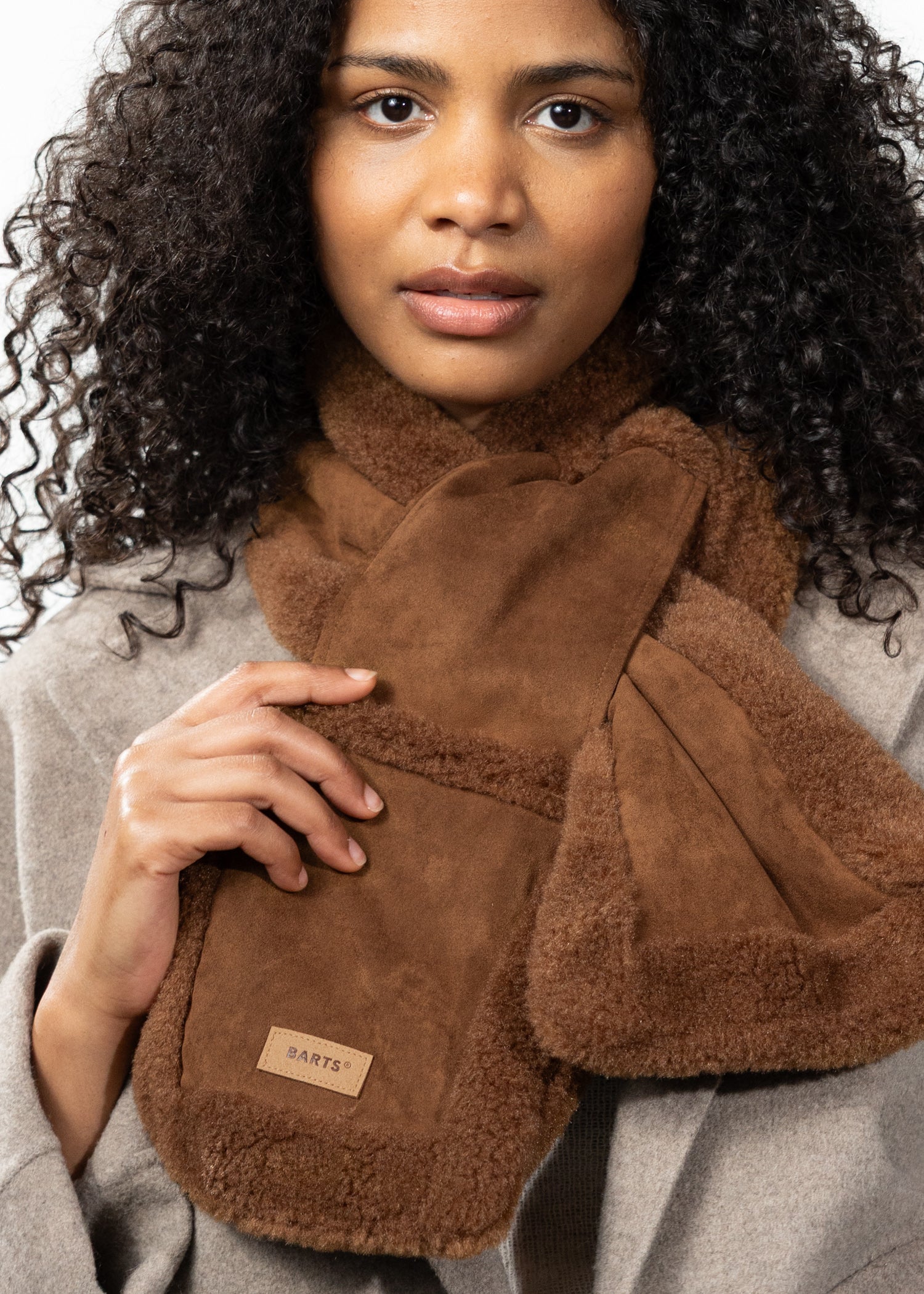 Women Kegalle Scarf dark brown - Front