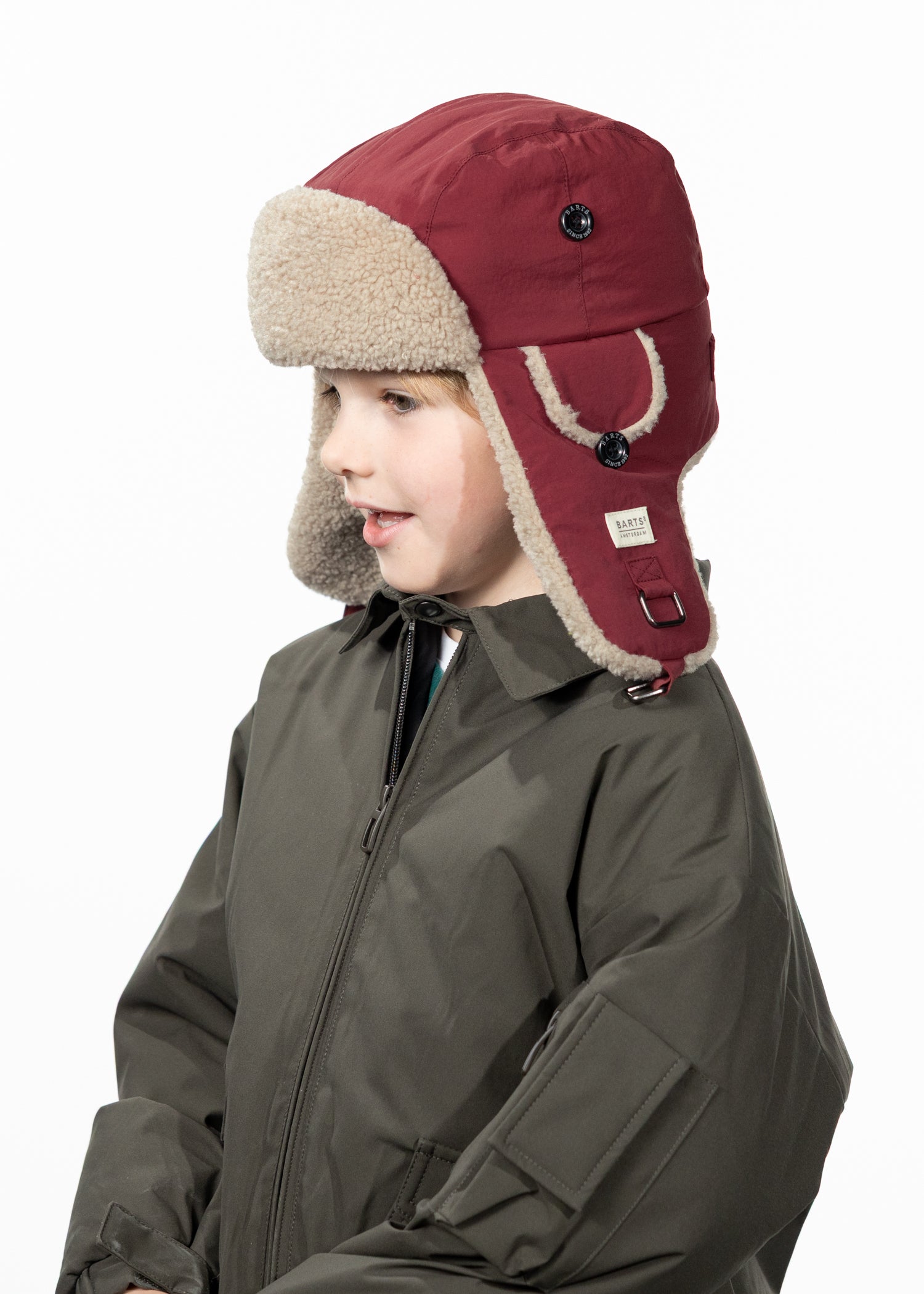 Kids Jegger Bomber dark red - Side