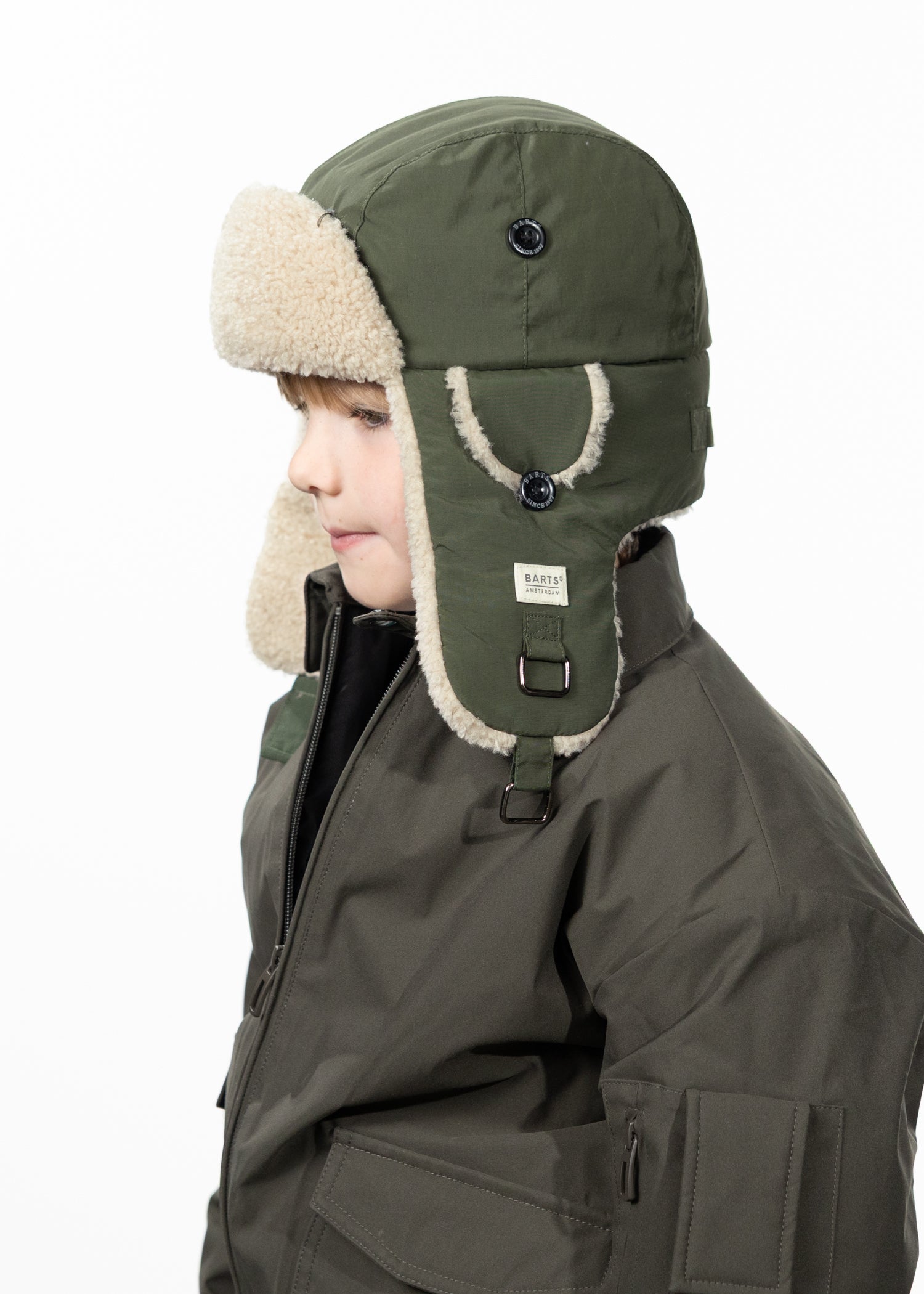 Kids Jegger Bomber army - Side