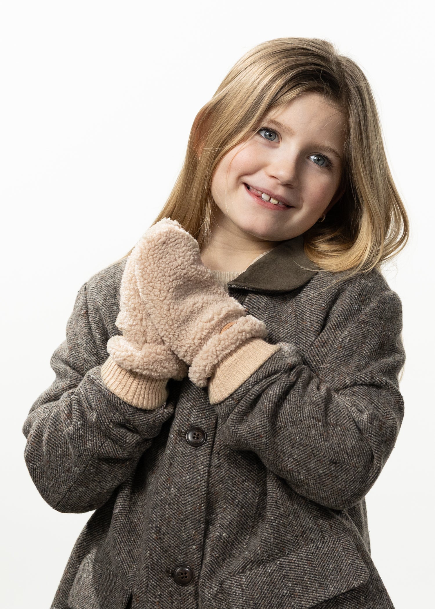 Kids Ugasu Mitts beige - Front