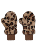 Kids Ugasu Mitts print brown