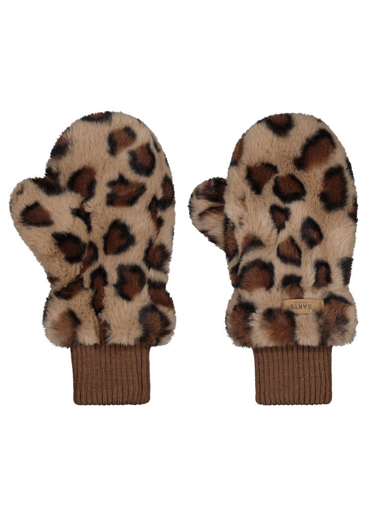 Kids Ugasu Mitts print brown