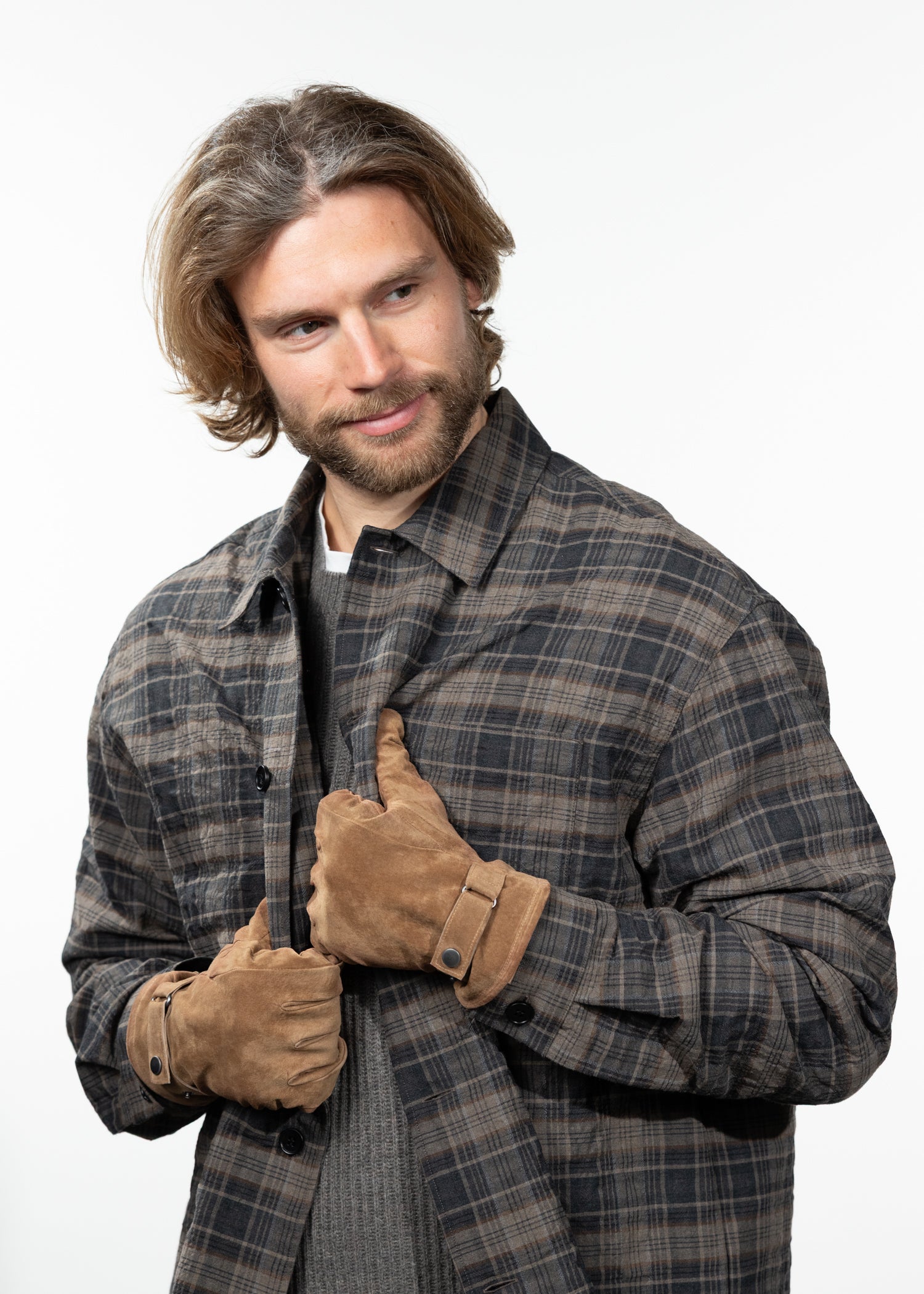 Men Vilmari Gloves brown - Front