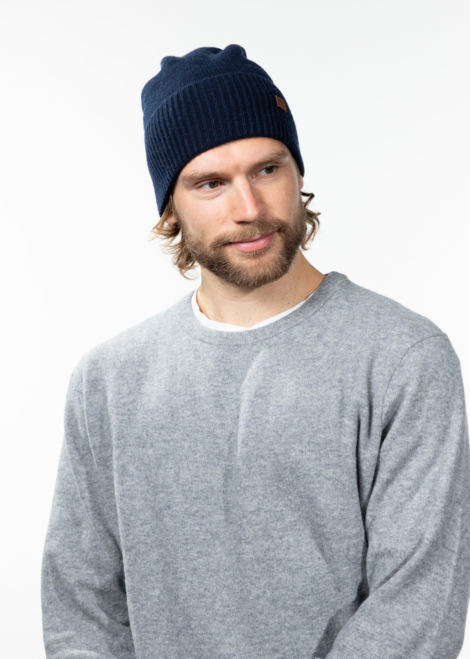 Men Lacke Beanie navy - Front