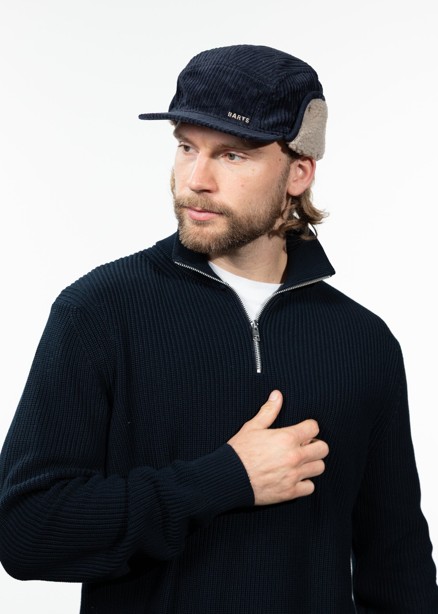 Men Rayner Cap navy - Side