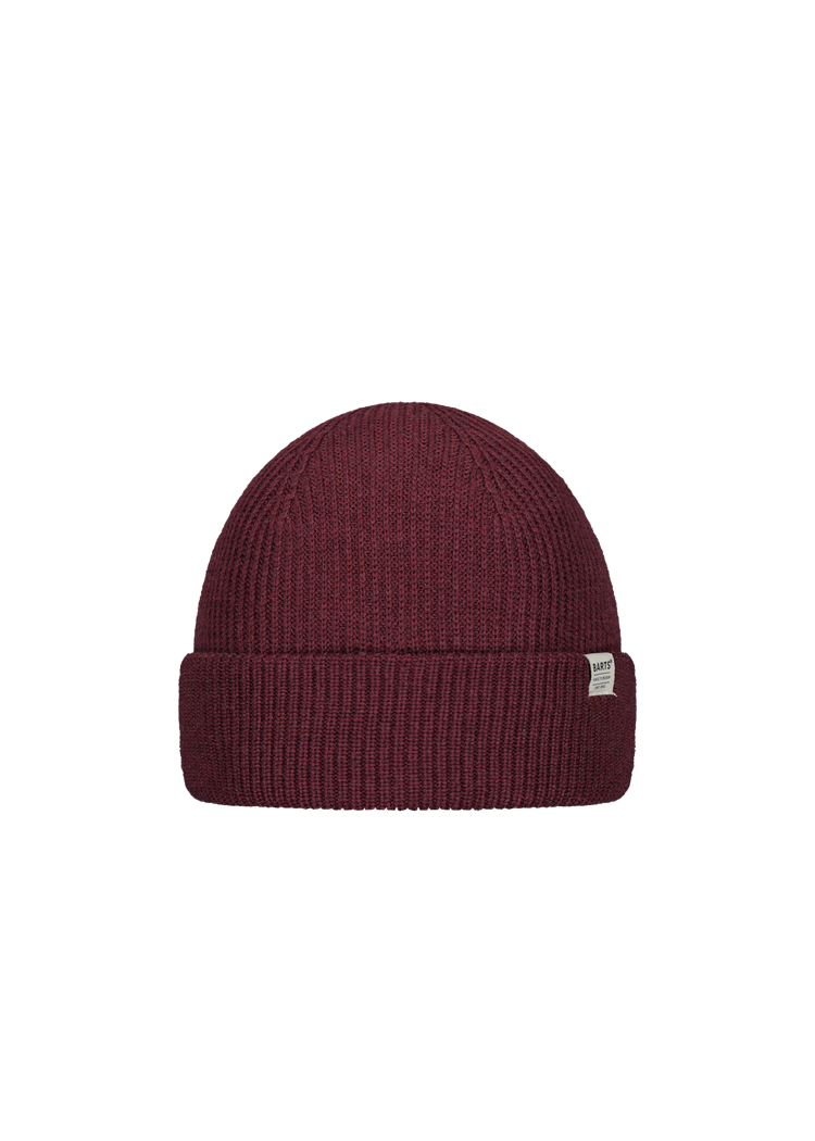 Men Stonel Beanie dark red