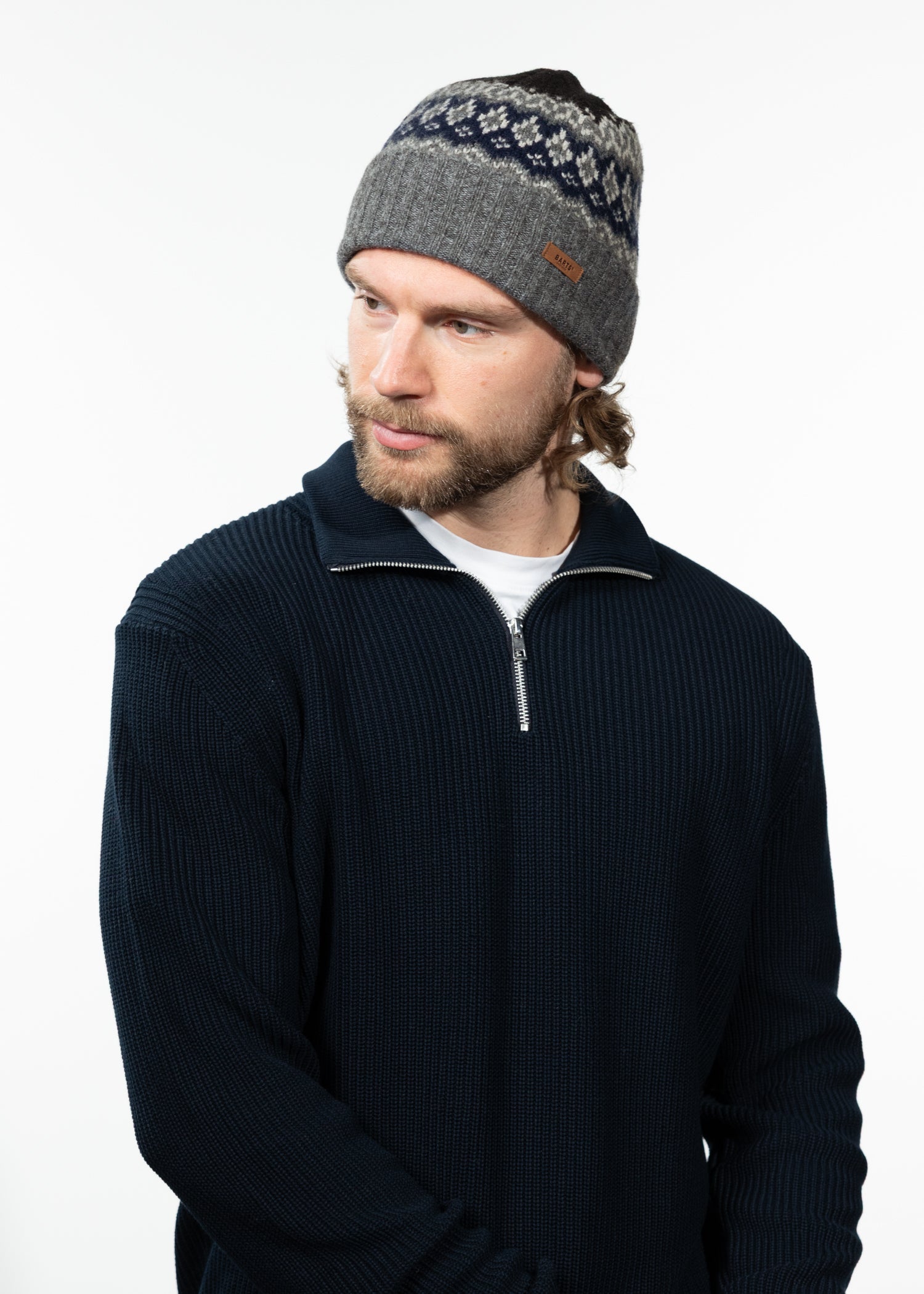 Men Gregorys Beanie dark heather - Side