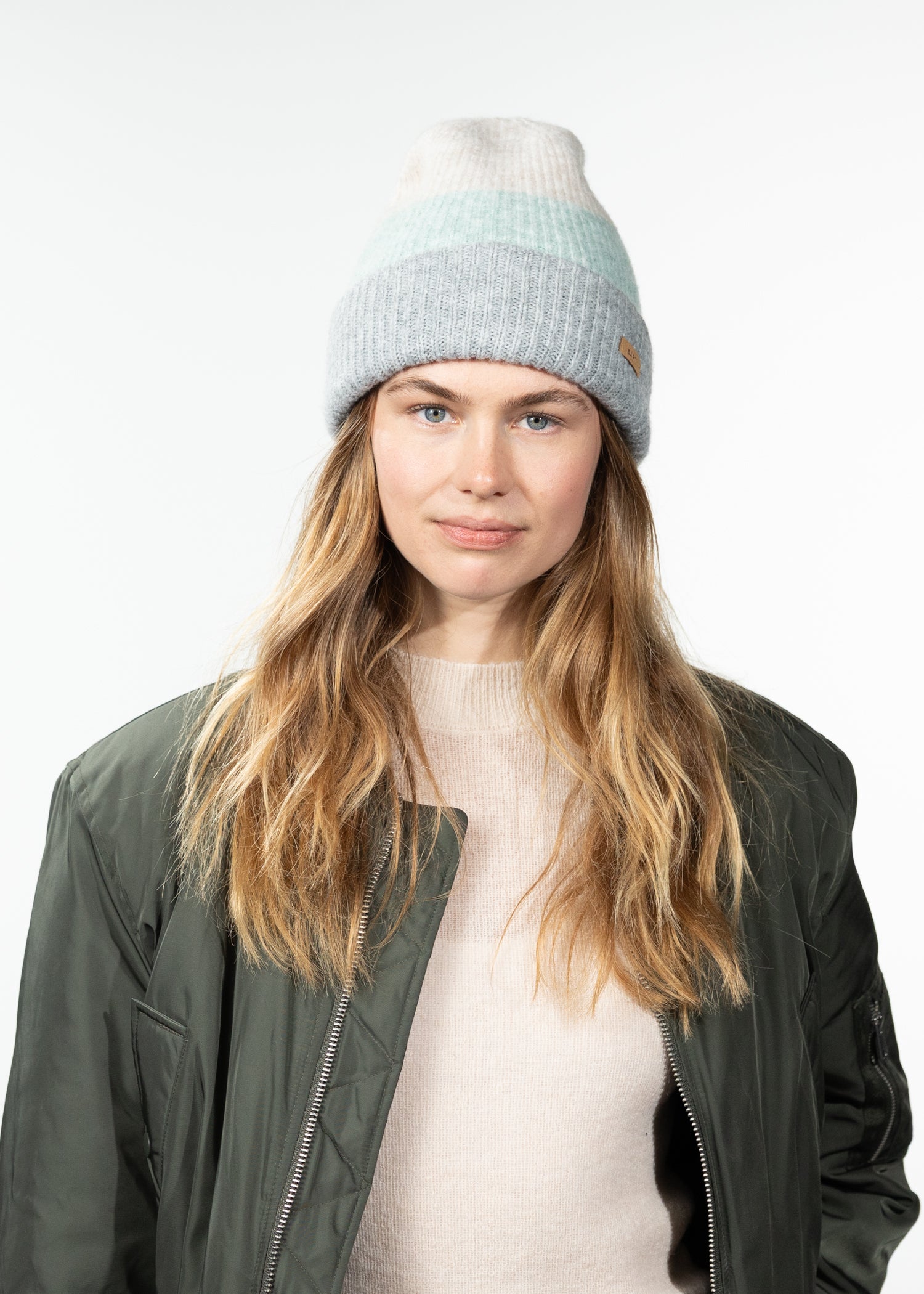 Women Suzam Beanie heather grey - Front