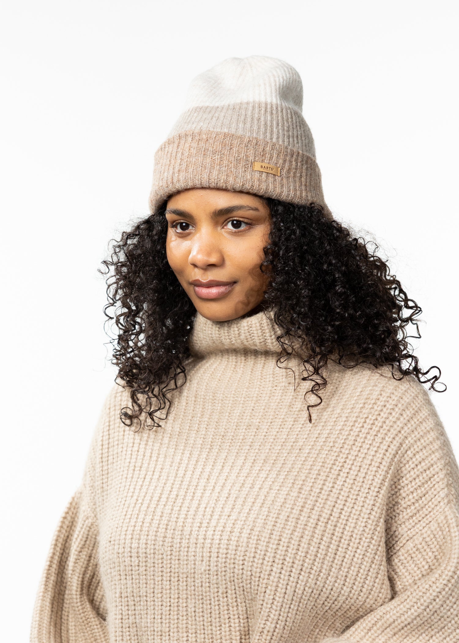 Women Suzam Beanie light brown - Side