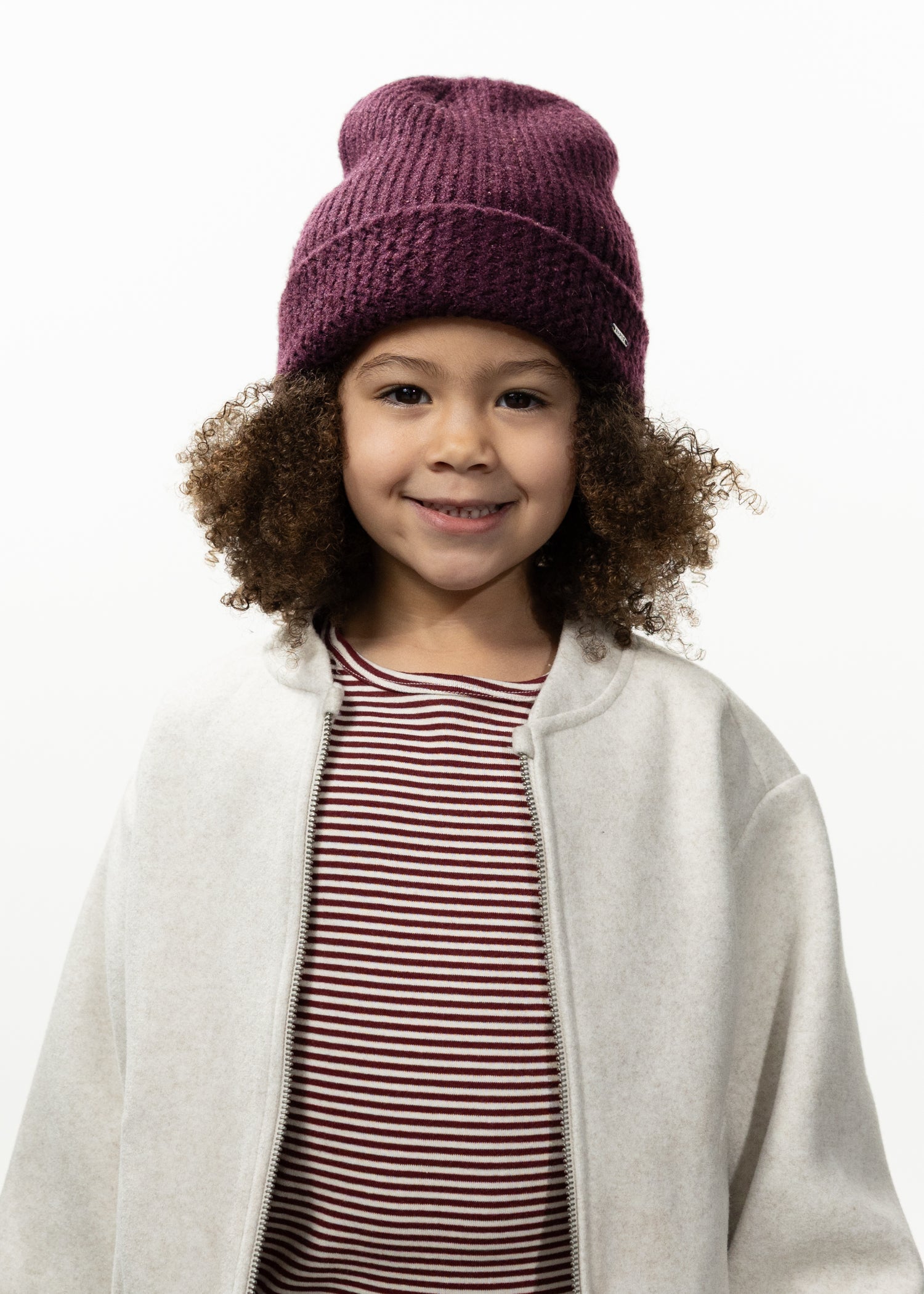 Kids Shae Beanie aubergine - Front