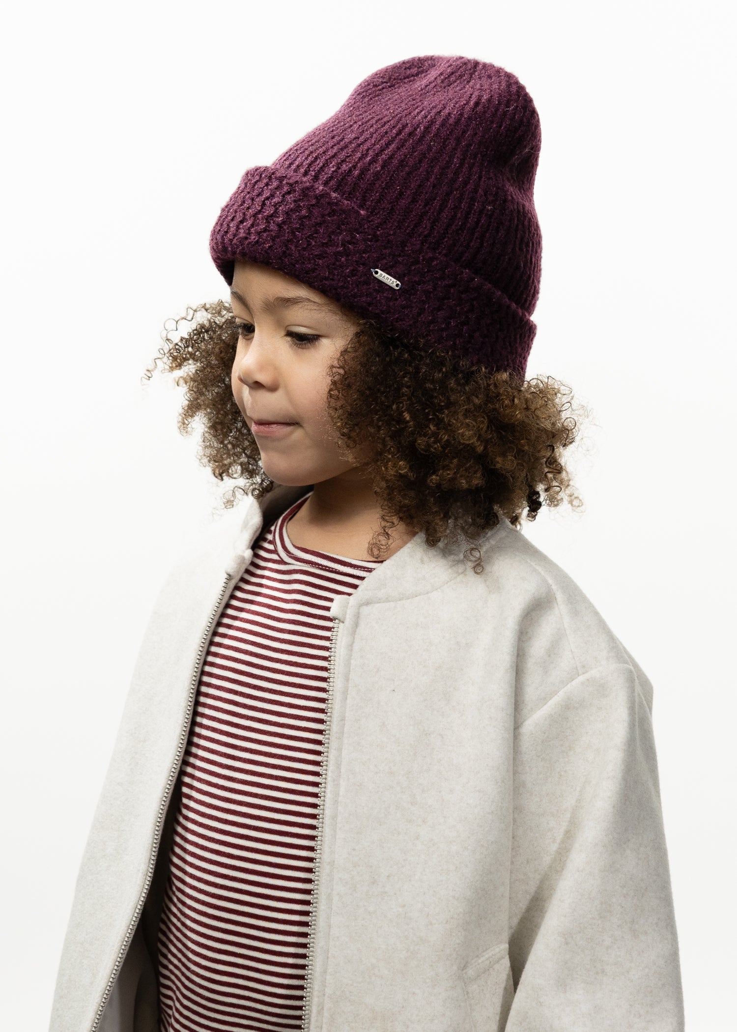 Kids Shae Beanie aubergine - Side
