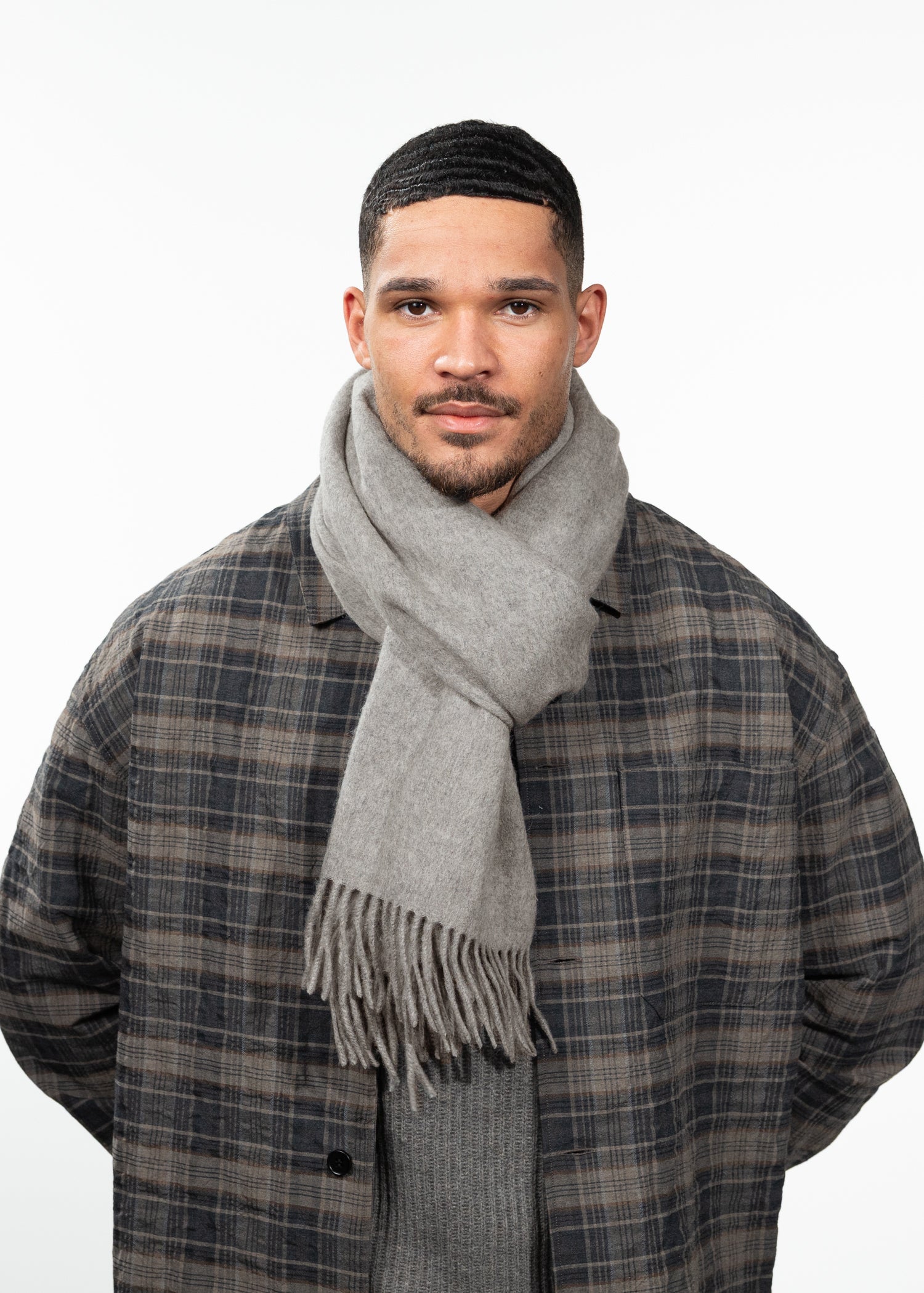 Unisex Kristjen Scarf heather grey - Front