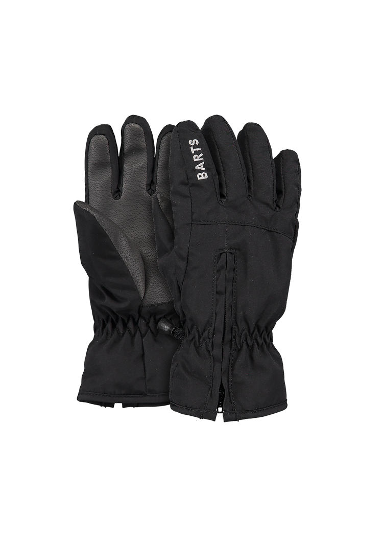 Kids Zipper Gloves black