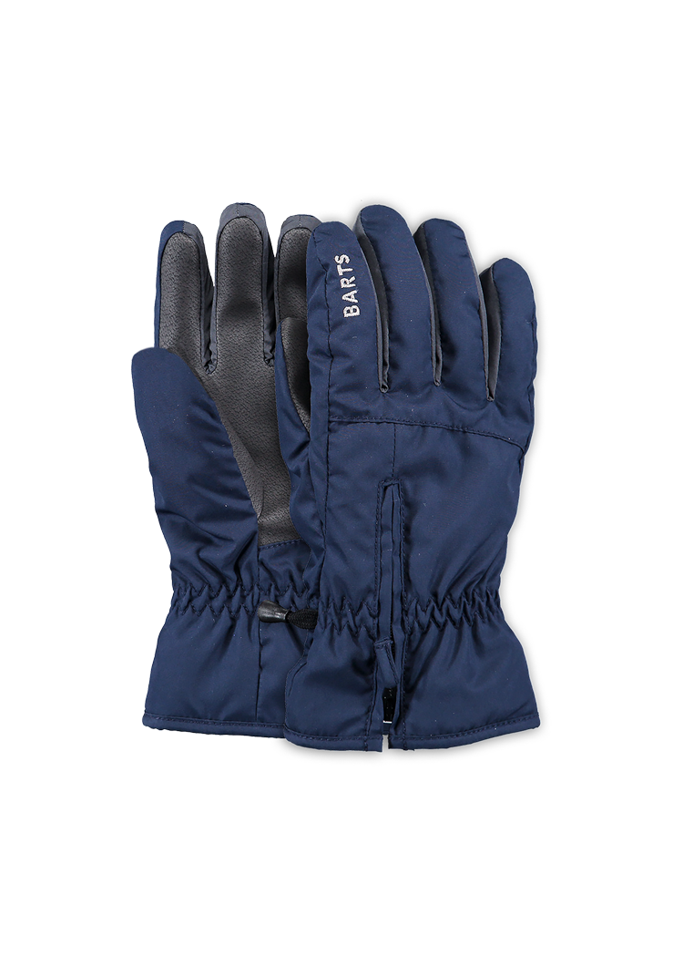 Kids Zipper Gloves navy