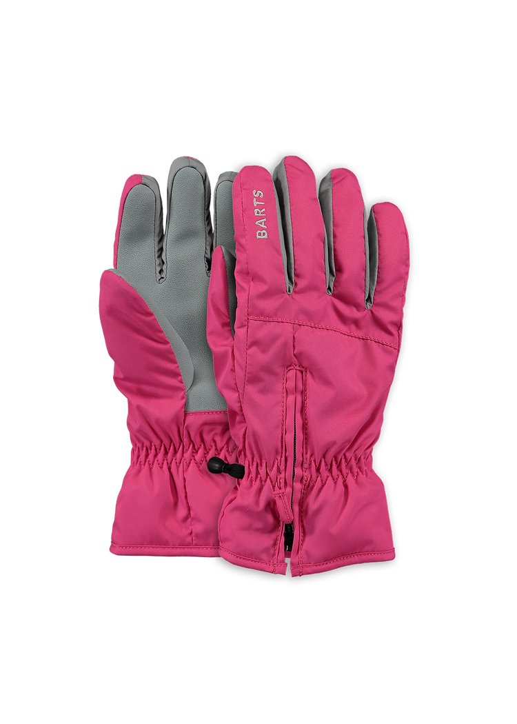 Kids Zipper Gloves fuchsia