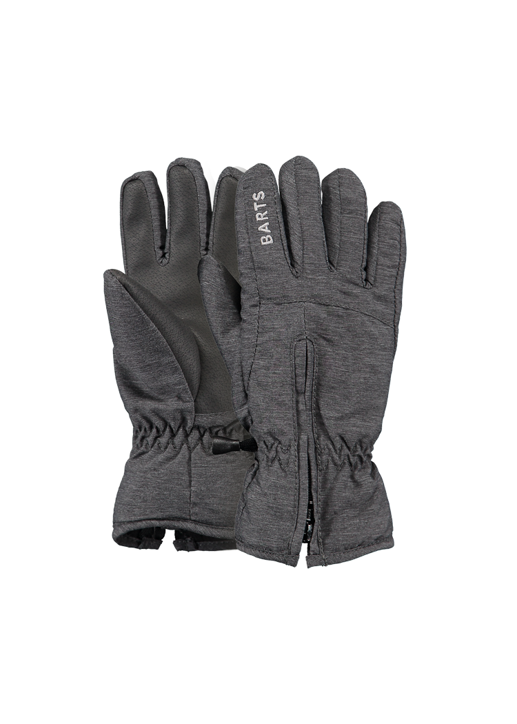 Kids Zipper Gloves dark heather
