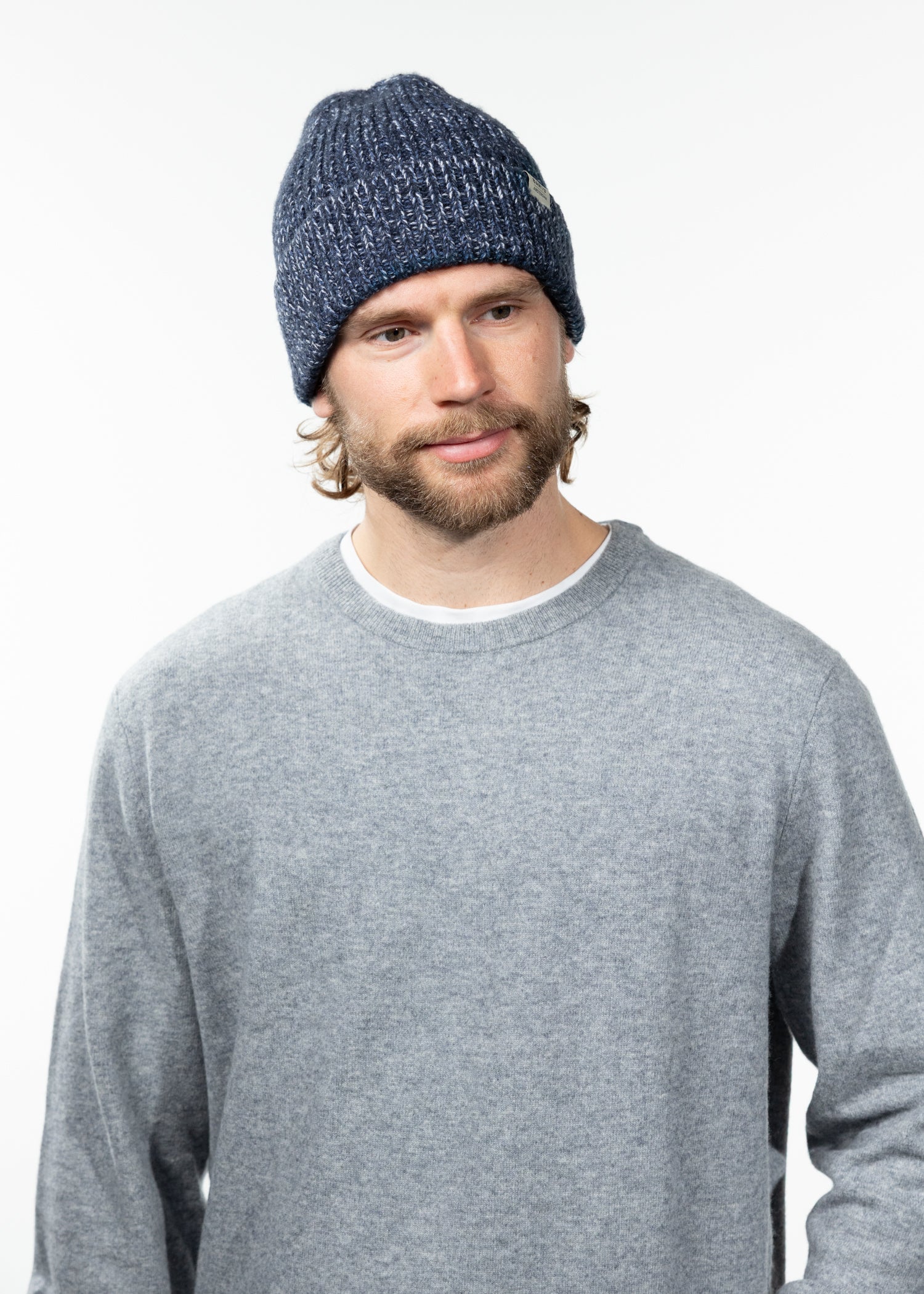Men Skaga Beanie denim - Front
