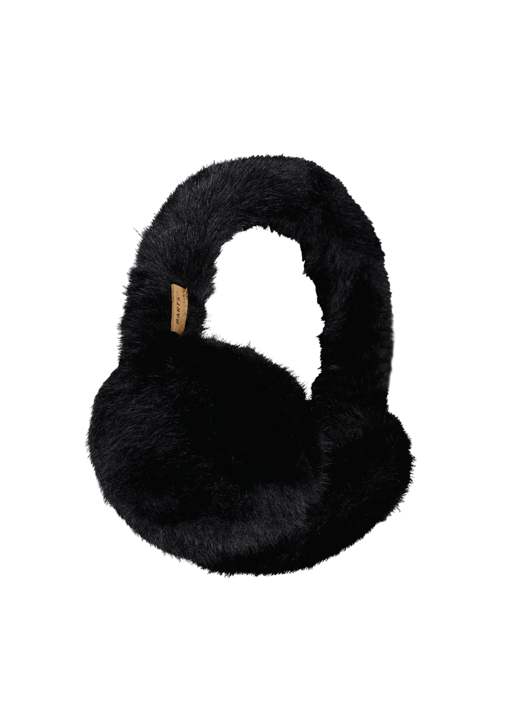 Women Big Fur Earmuffs black
