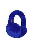 Women Big Fur Earmuffs cobalt