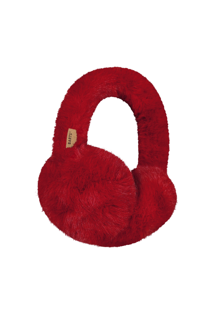 Women Big Fur Earmuffs red