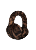 Women Big Fur Earmuffs print brown