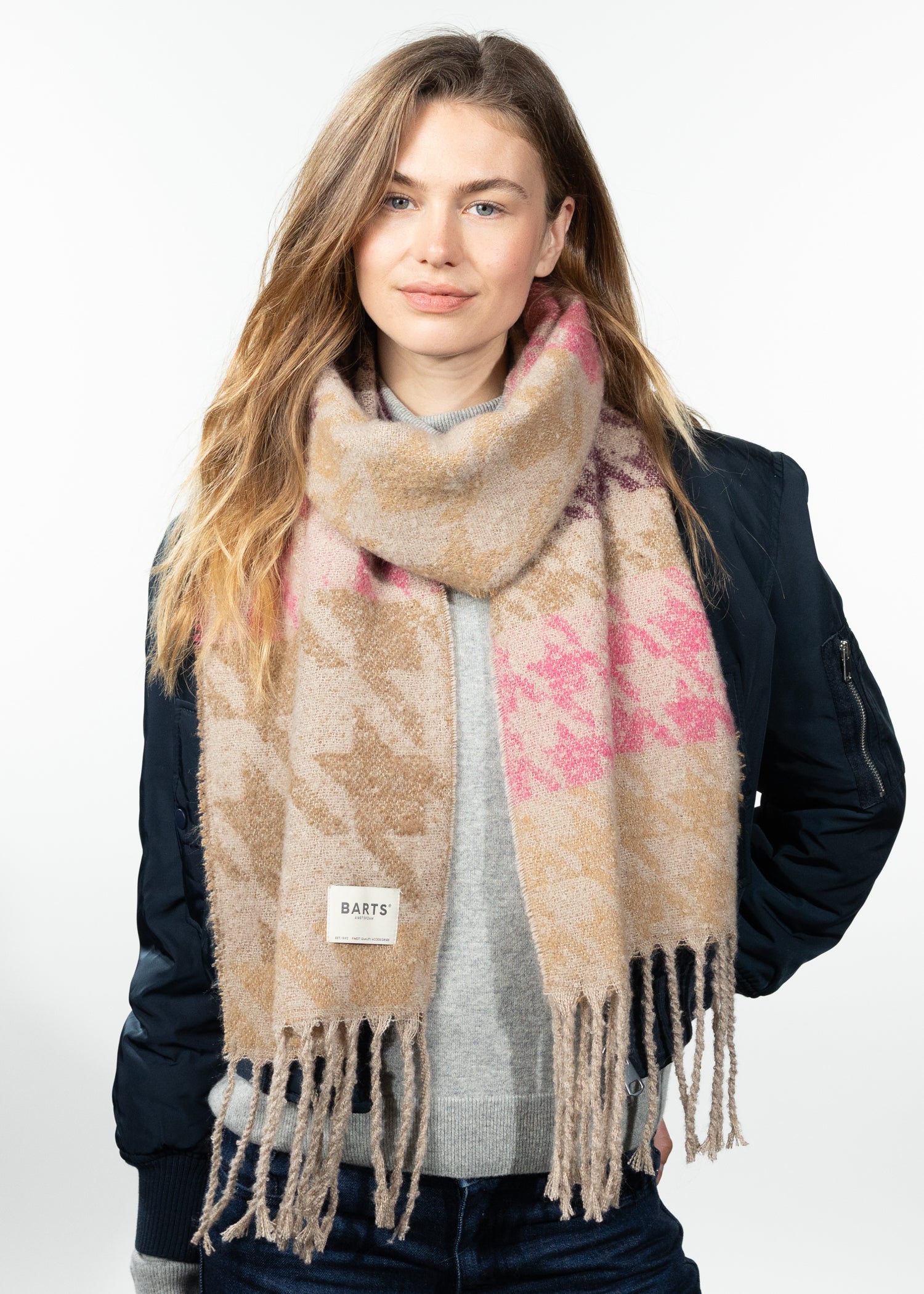 Women Landina Scarf light brown - Front