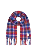 Women Plaity Scarf red