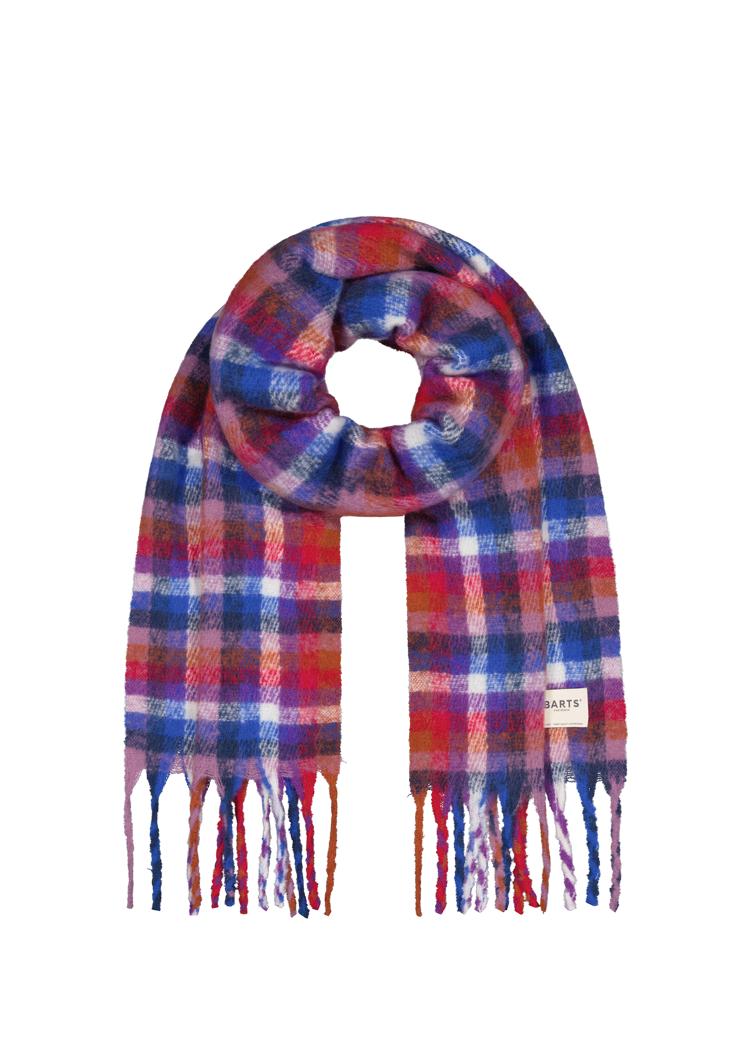 Women Plaity Scarf red