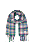 Women Plaity Scarf green