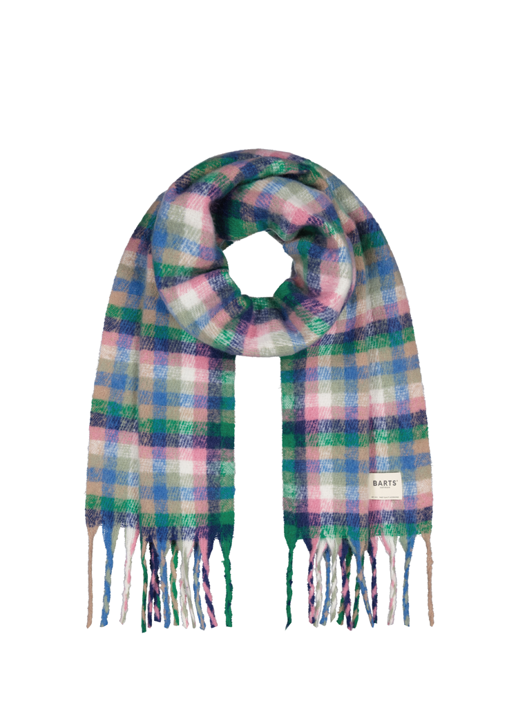 Women Plaity Scarf green