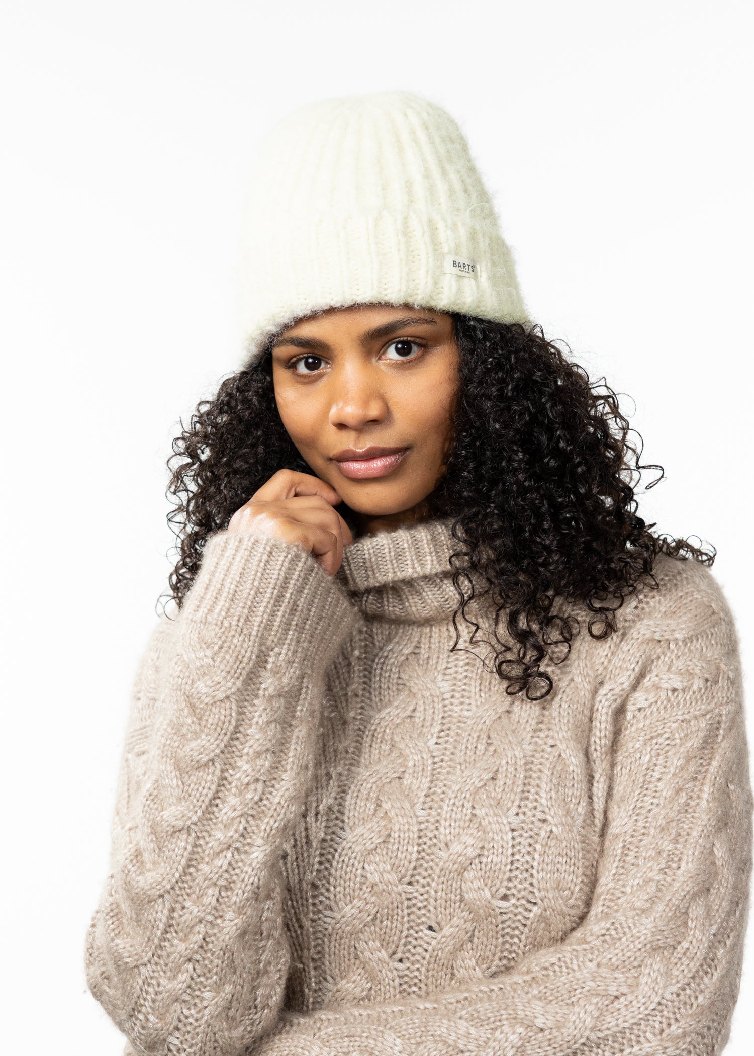 Women Wellawaya Beanie cream - Front