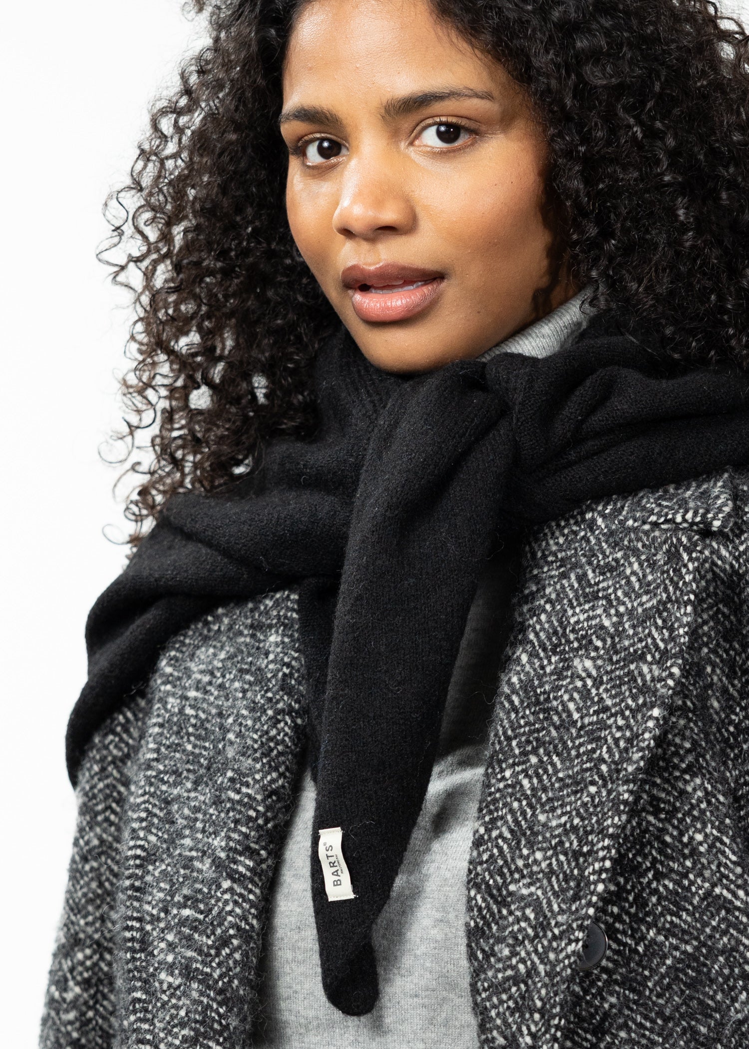 Women Darty Scarf black - Side