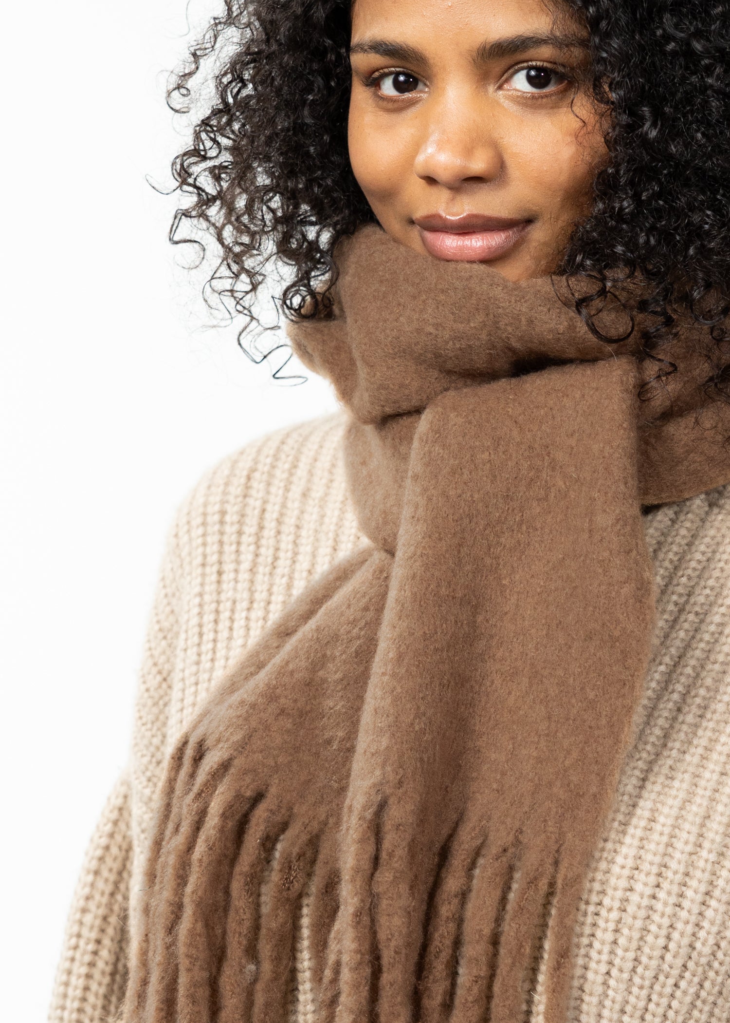 Women Keridda Scarf brown - Side