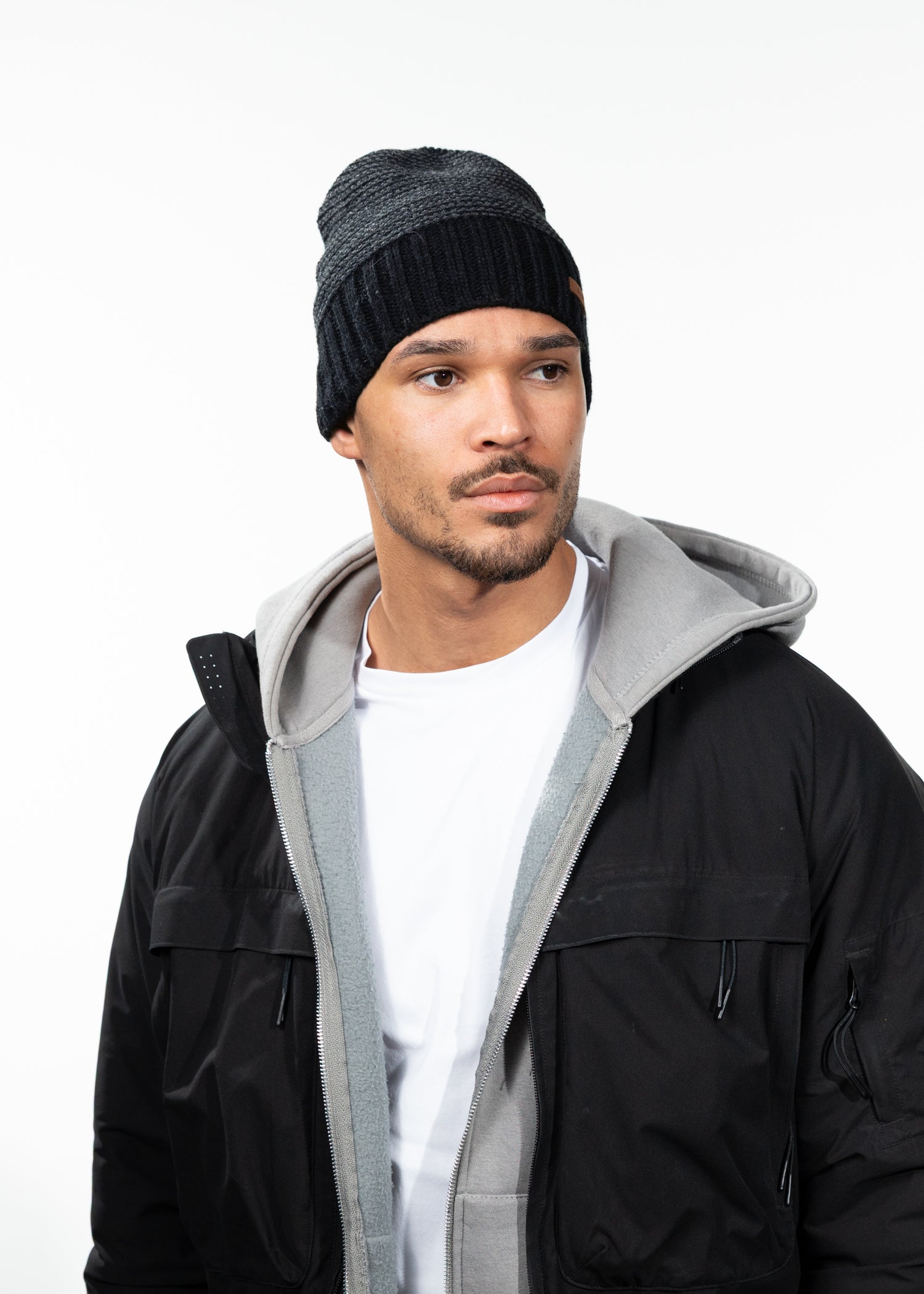 Men Davido Beanie black - Front