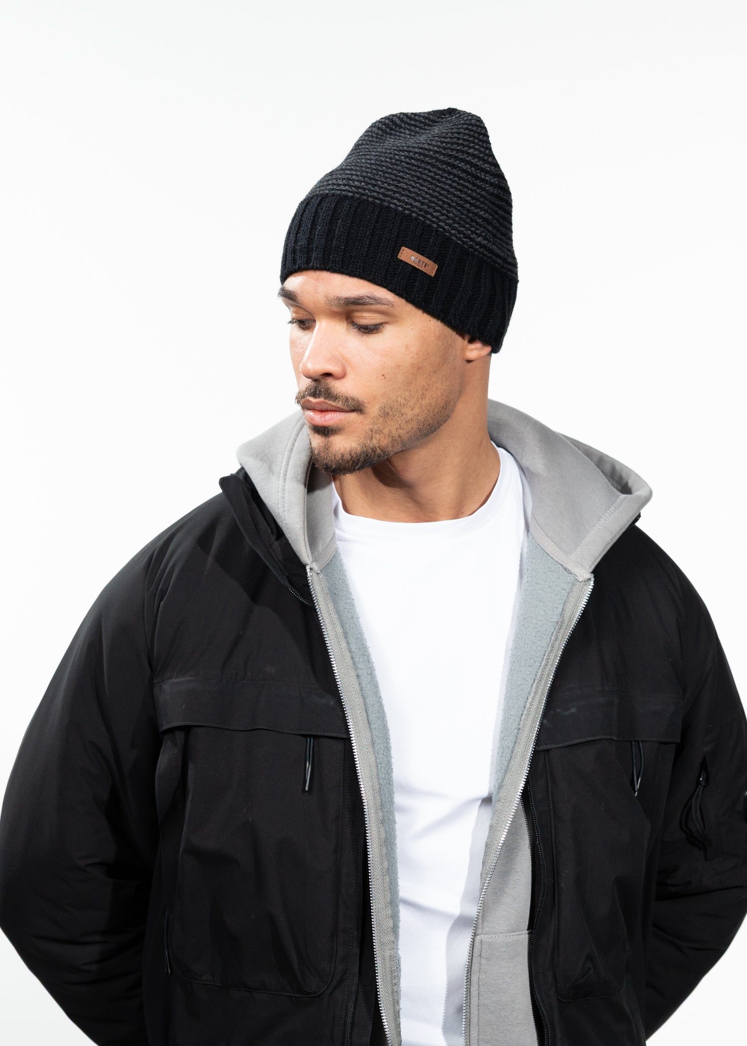 Men Davido Beanie black - Side