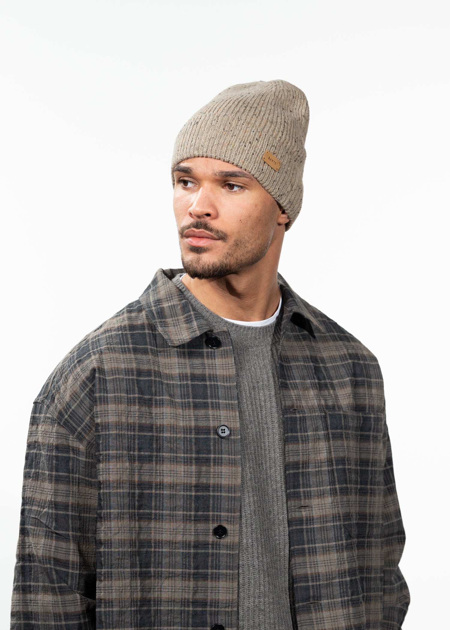 Men Olafs Beanie beige - Front