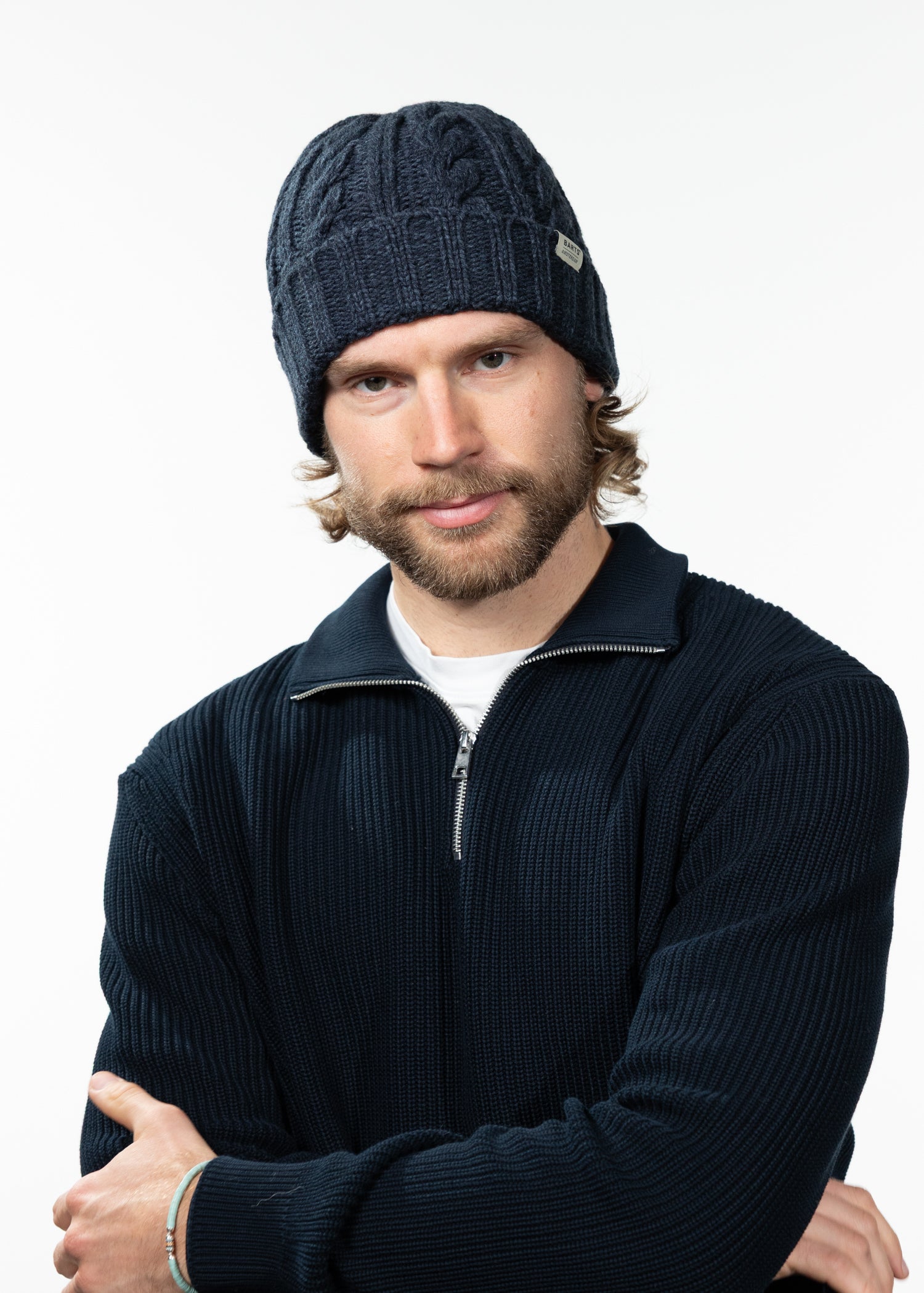 Men Kaen Beanie navy - Front