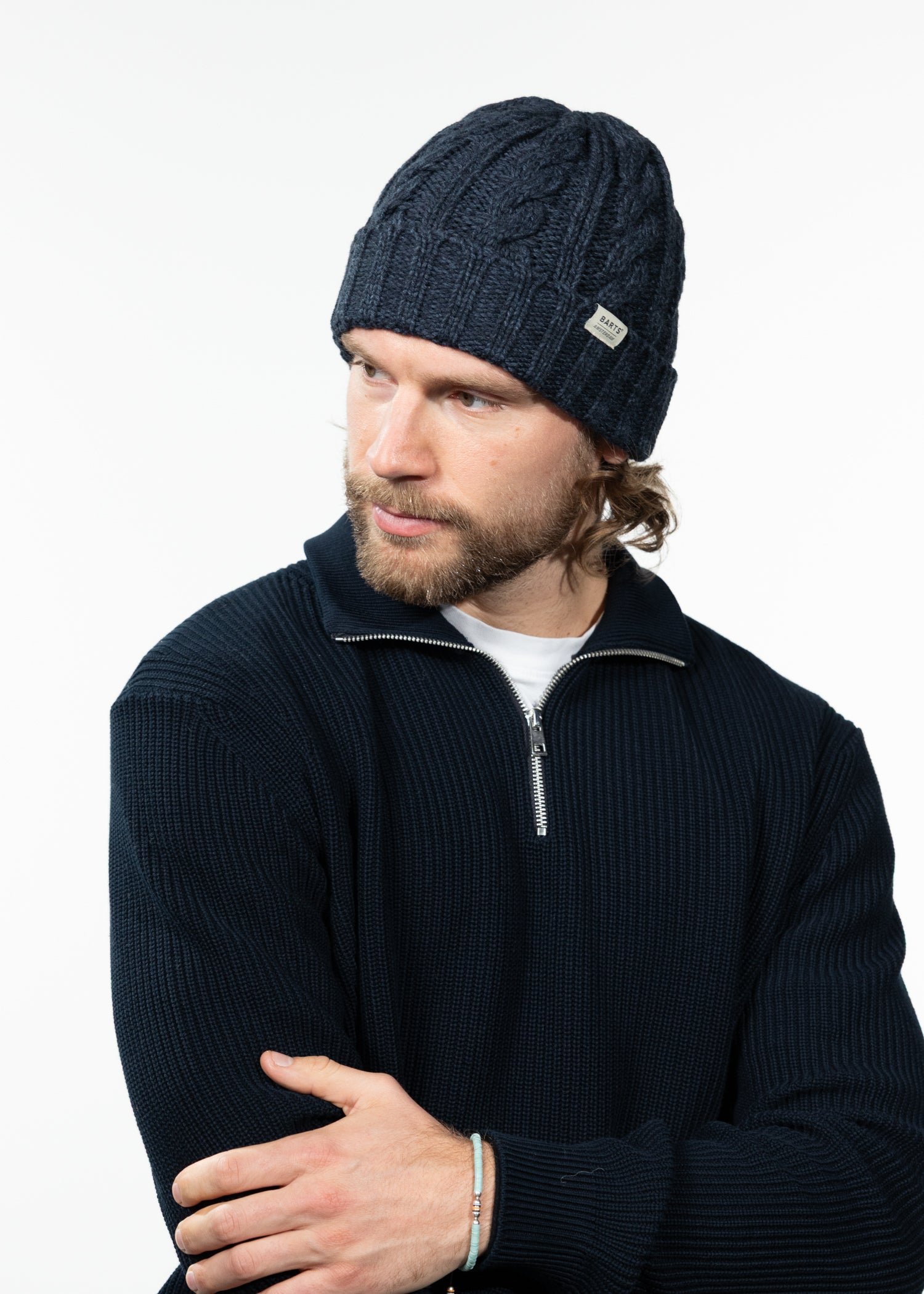 Men Kaen Beanie navy - Side
