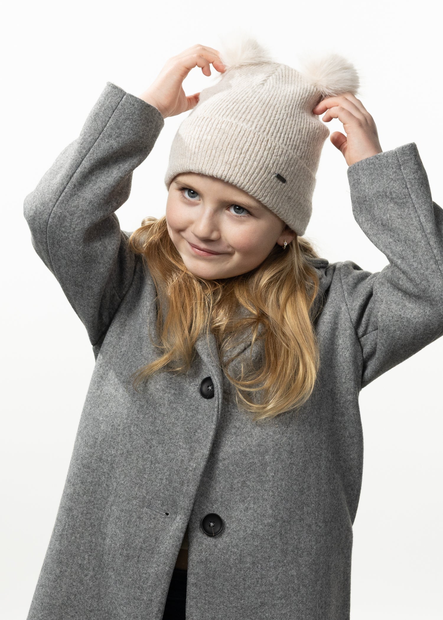 Kids Ursama Beanie cream - Front
