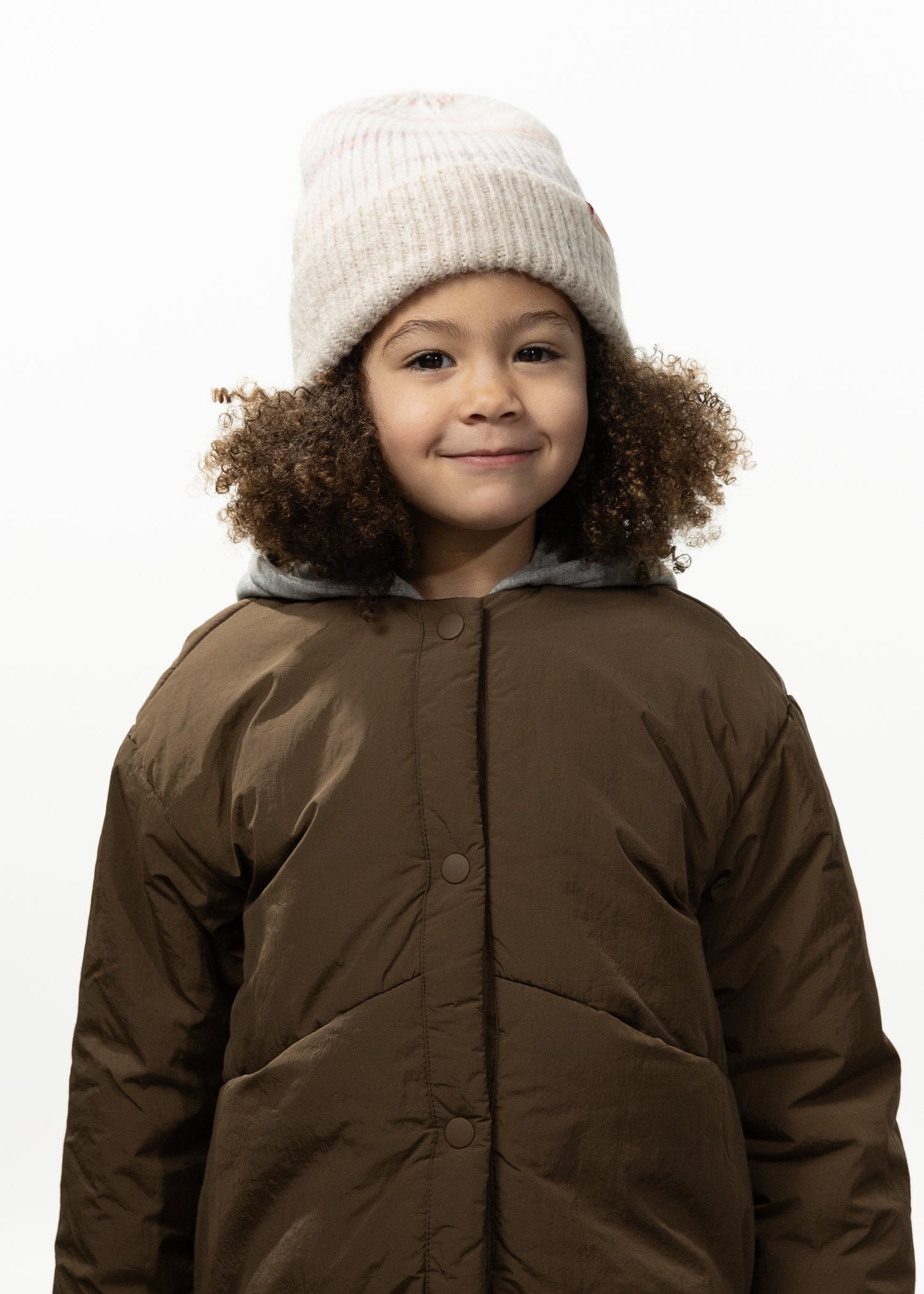 Kids Lianan Beanie cream - Front