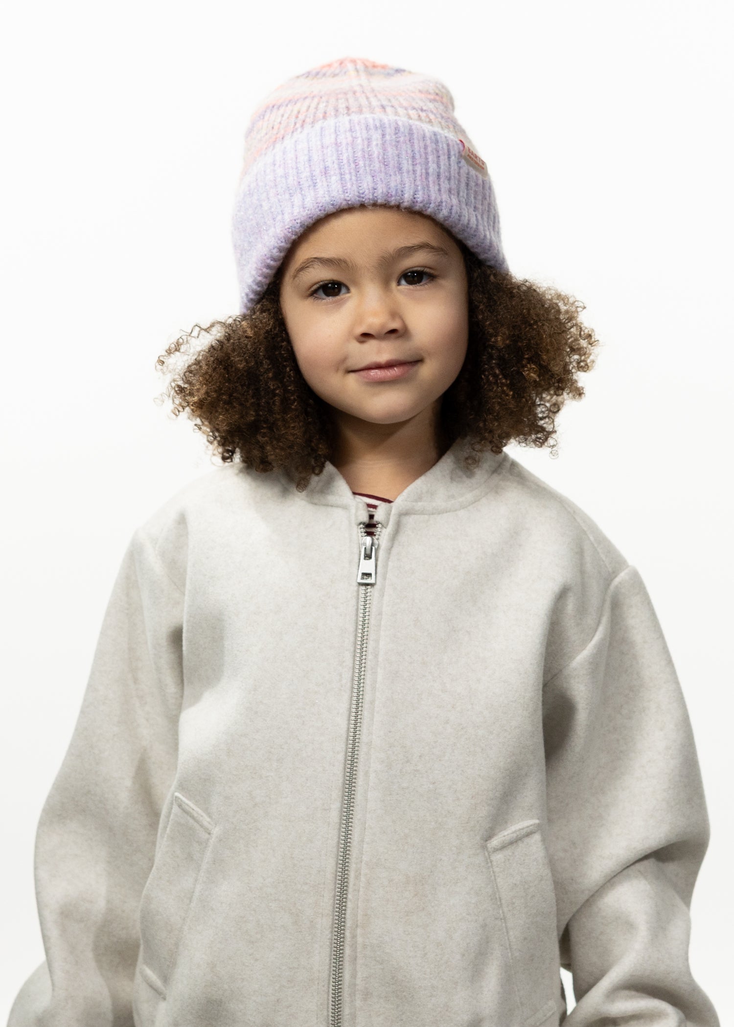 Kids Lianan Beanie lilac - Front