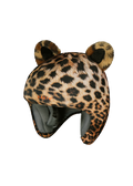 Kids Helmet Cover Ears print brown