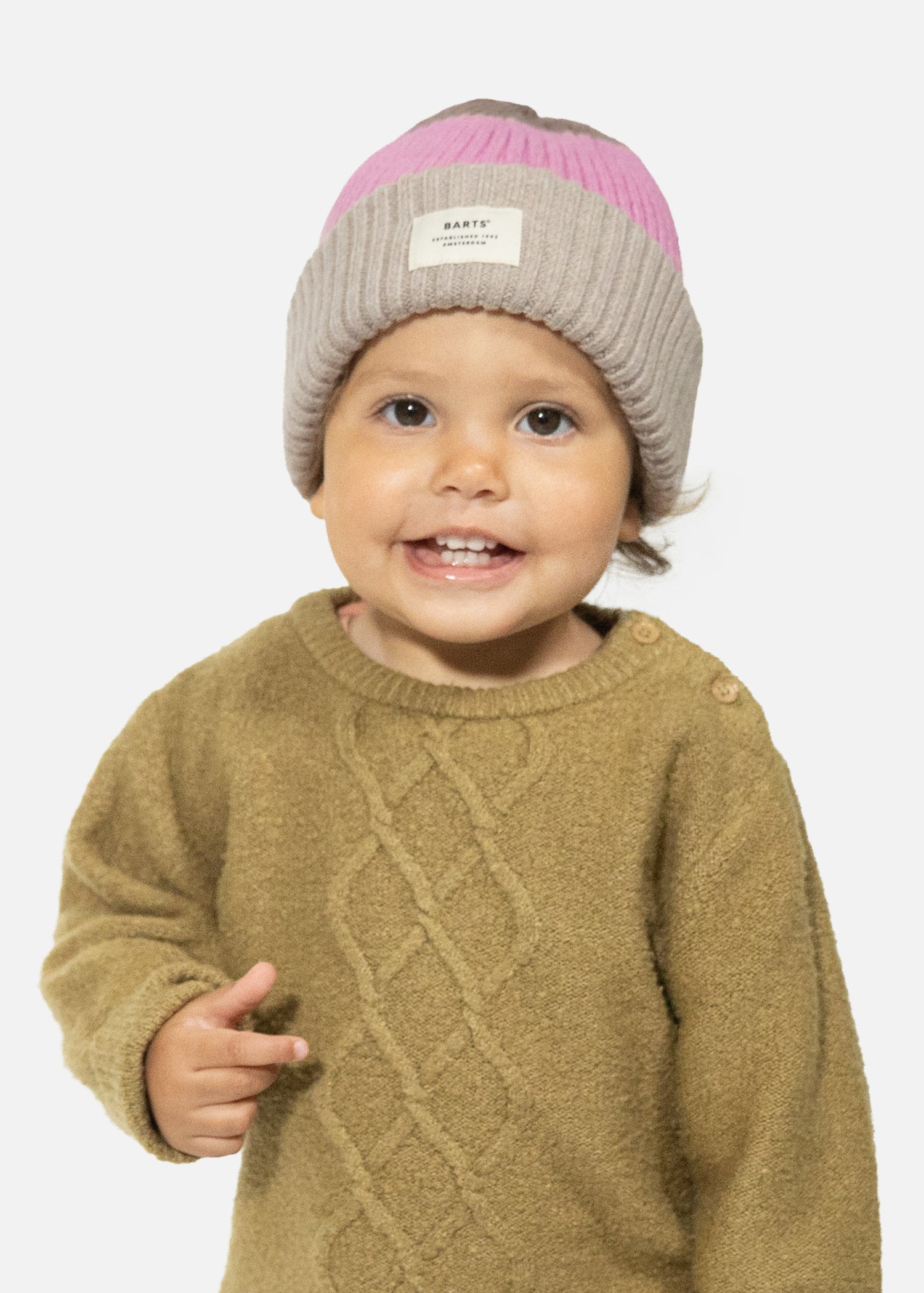Kids Rylan Beanie beige - Front