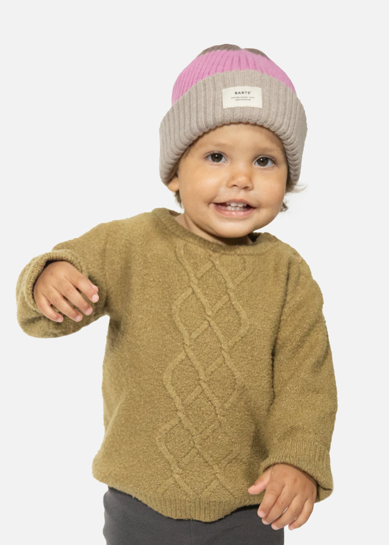 Kids Rylan Beanie beige - Front