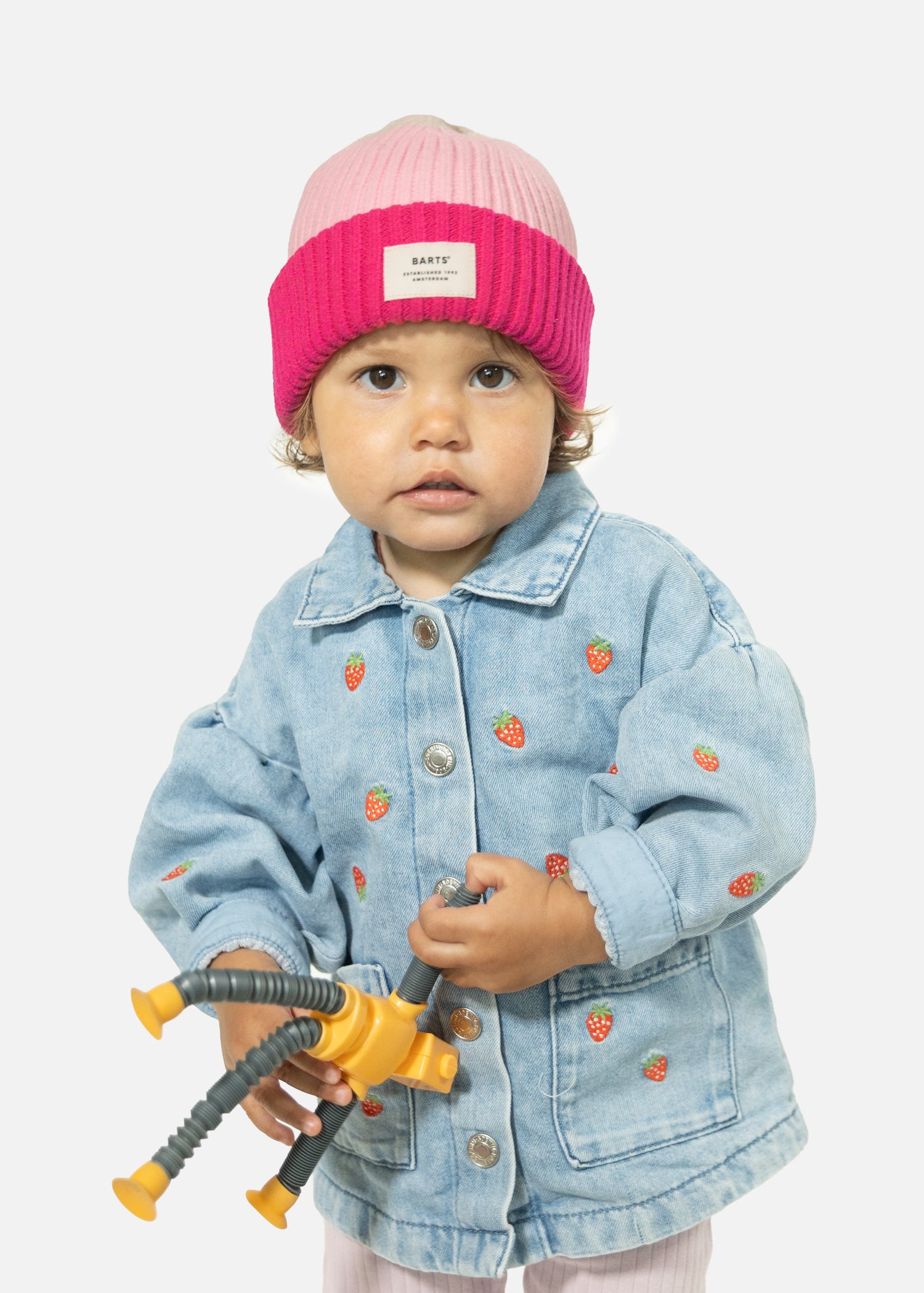 Kids Rylan Beanie fuchsia - Front