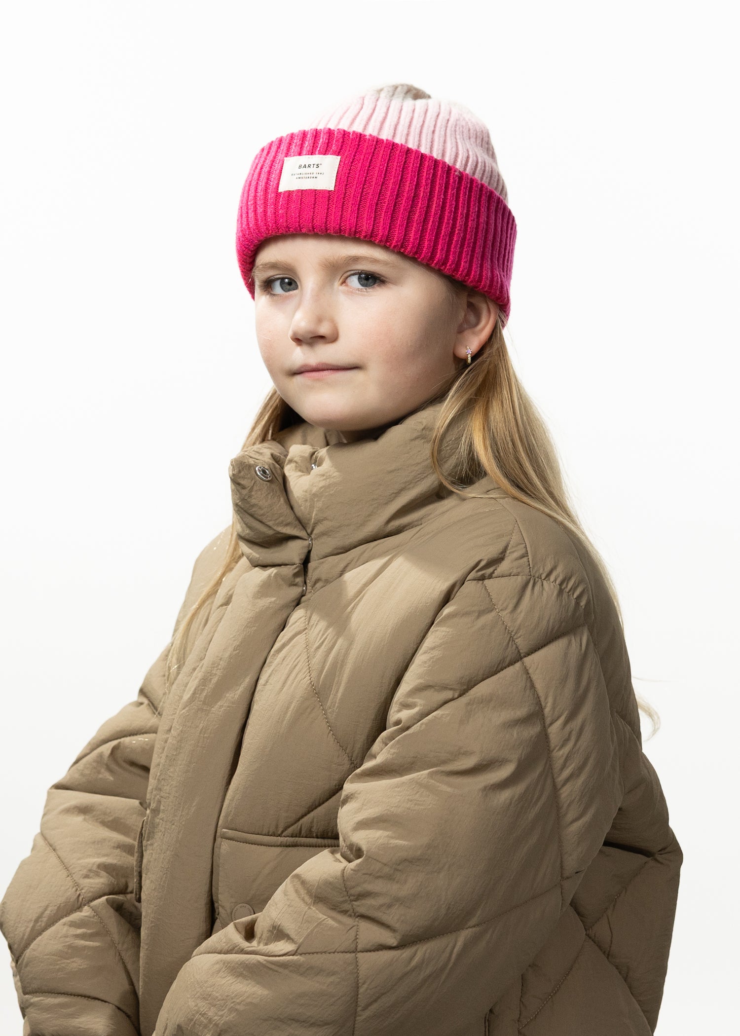 Kids Rylan Beanie fuchsia - Side
