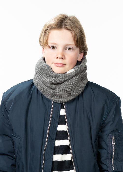 Kids Chayse Col dark heather - Front