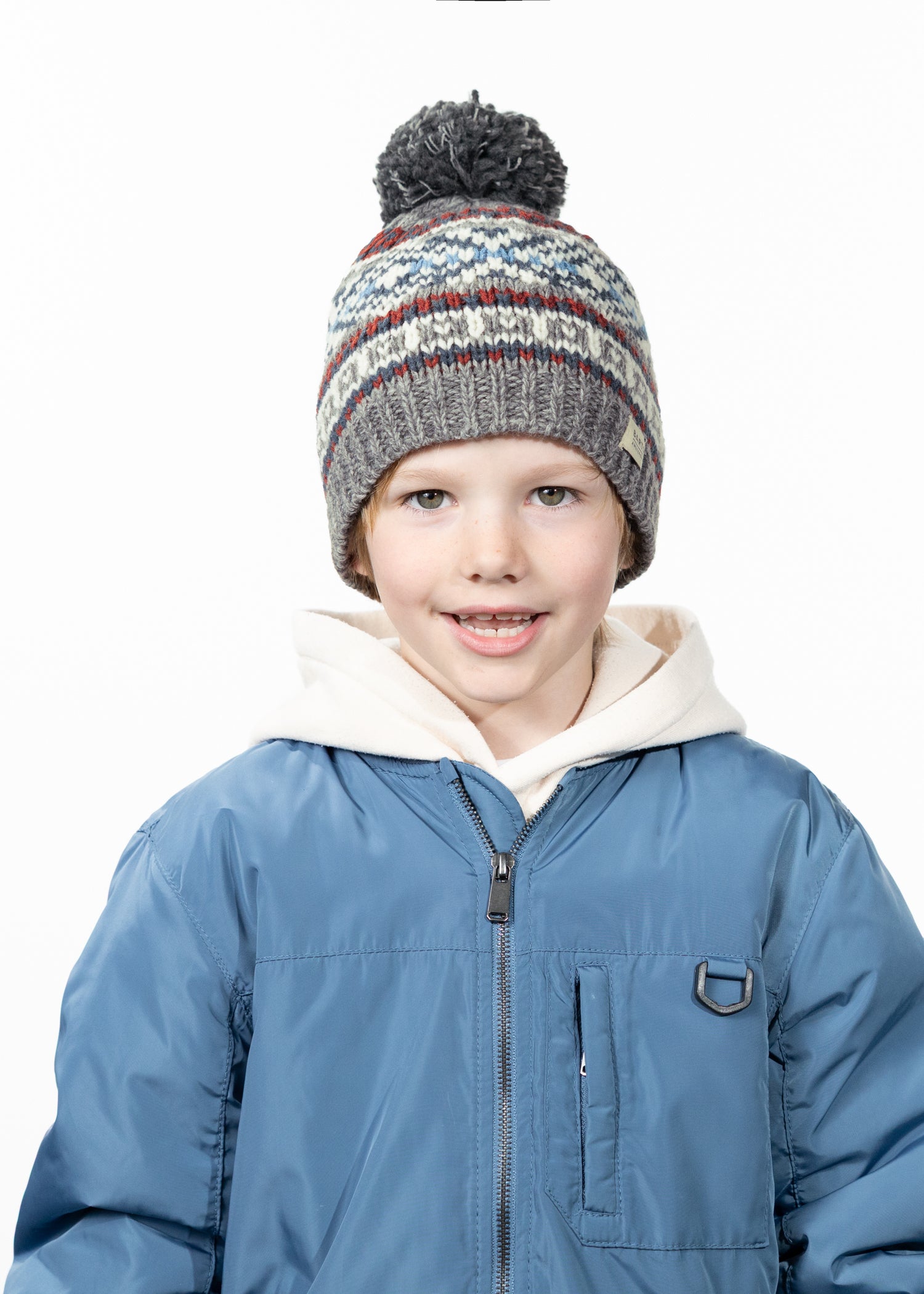 Kids Everart Beanie heather grey - Front