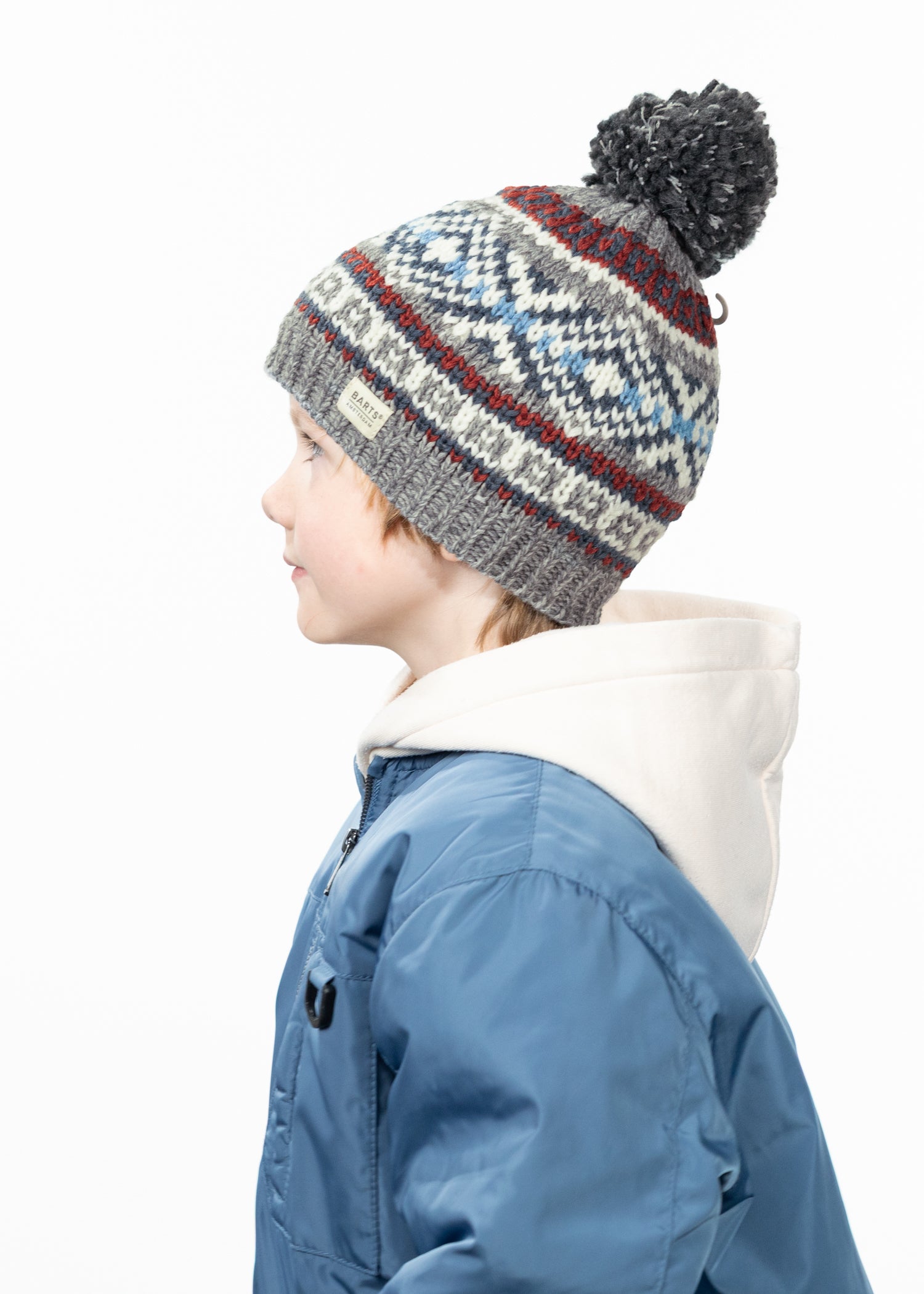 Kids Everart Beanie heather grey - Side